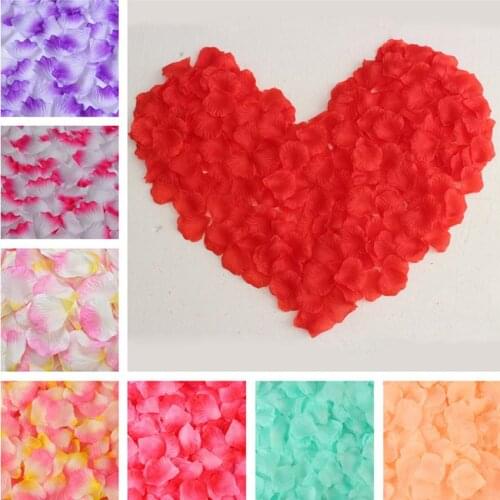 Wholesale 40 colors for choosing 10000pcs novia Wedding & Engagement decoration petals Atificial Flowers silk Rose Petals P-04F