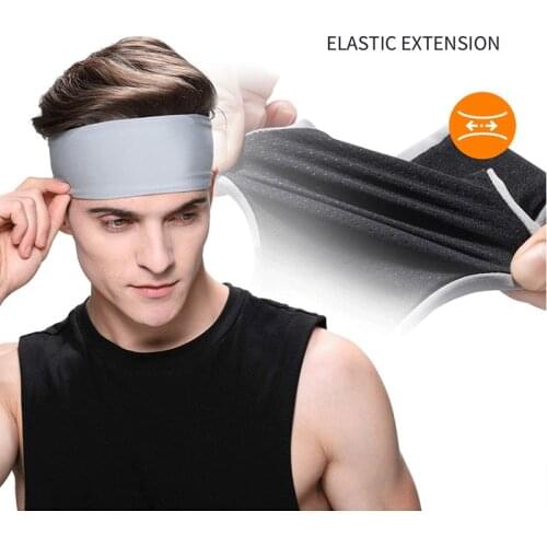 Baasploa Men Sweatband Sports Headband Stretch Elastic Women Yoga Running hair band Outdoor Sport Headwrap Fitness Sports