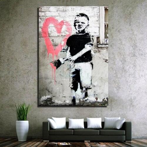 Realism Style Kid Love Poster Canvas paintings Black and White print Painting Wall Pictures For Living Room Nordic Decoration