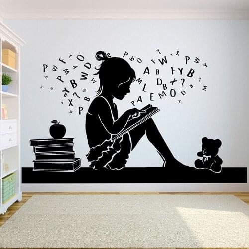 Read Kids Wall Decal School Education Reading Room Library Bookstore Interior Decor Motivational Vinyl Window Stickers Art Q739
