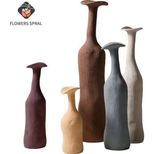 Nordic Modern Ceramic Art Vase, Morandi Color Creative Vase, Home Decoration Of Dining Table And TV Cabinet, Souvenir Gift