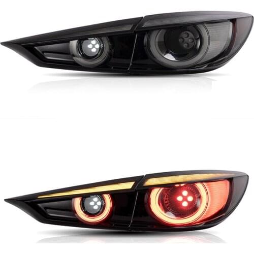 1 Pair LED Taillight Back Lamp Assembly Hit For MAZDA 3 Axela SEDAN 2015 -2018 Year