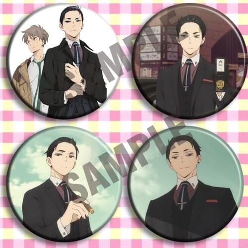 1pc 58mm Badges Balance:UNLIMITED twi:KANAN Tsubaki Kato Cool Brooch