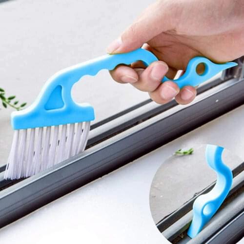 Hand-held Groove Gap Cleaning Tools,Door Window Track Cleaning Tools Groove Corner Crevice Cleaning Brushes for Sliding Door
