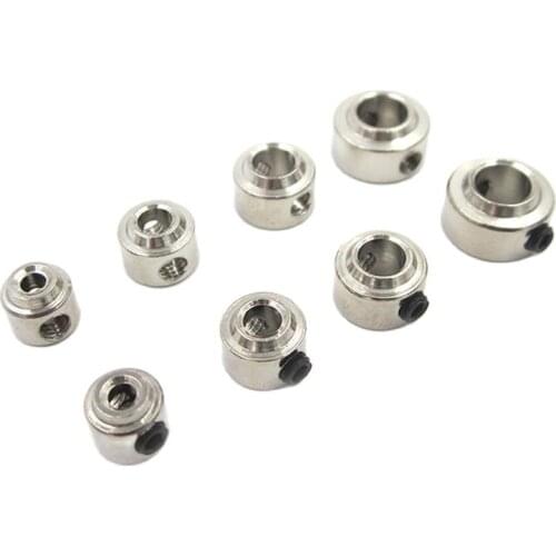 10pcs Metal Wheel Lock Collar Fixed 2.1/3.1/4.1/5.1mm Landing Gear Stopper Shaft Sleeve with M3 Mount Hole for RC Airplane Model