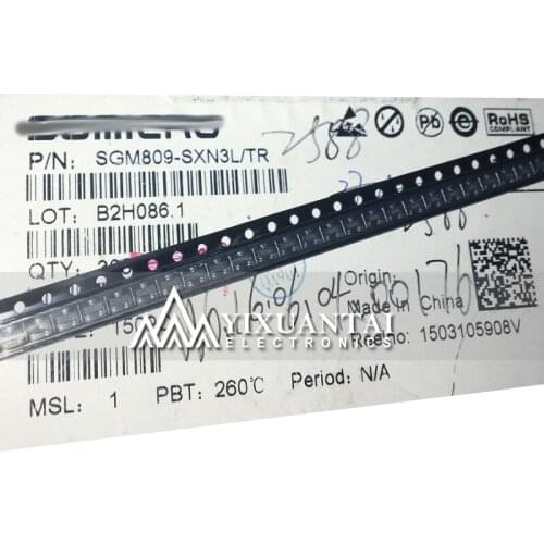 100pieces SGM809-SXN3L/TR SOT23 809SL SGMICRO MCU