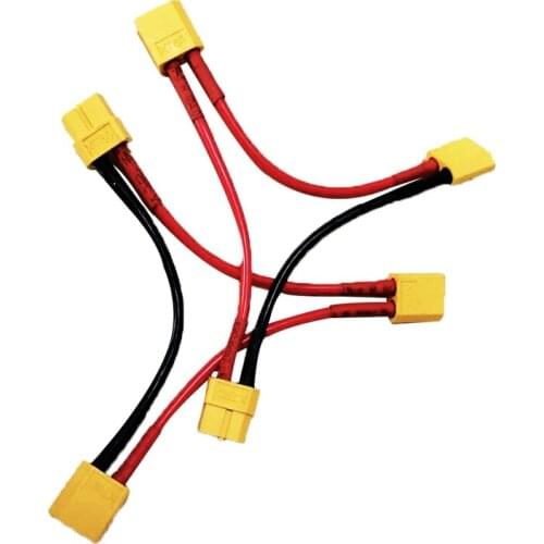 5PCS Y Wire Harness 2 Male to Female XT60 Plug Series Battery Pack Connector Adapter Cable Lipo NIMH 17223