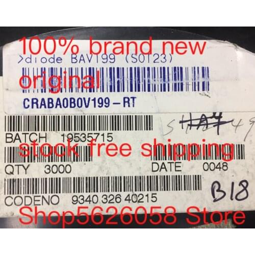 BAV199 SOT23 100% new original freeshipping 50PCS-3000PCS/LOT STOCK