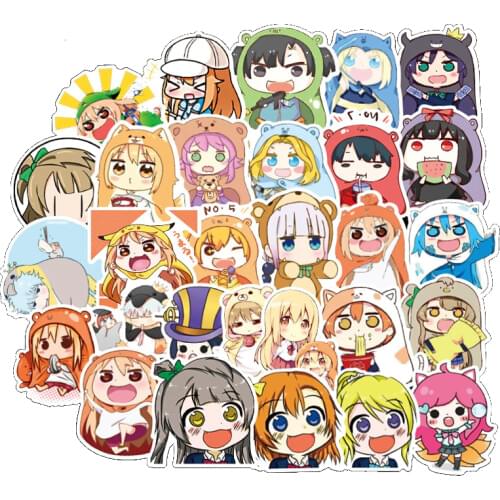 50Pcs Anime Himouto Umaru-chan Cartoon Lovely Stickers Toys Luggage For Motor Car Suitcase Fashion Laptop Decals Stickers