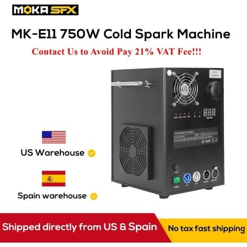 750w Stage Cold Fireworks Cold Spark Fountain DMX Spark Machine Remote Control 5M for Party Wedding Decoration Cold Fireworks