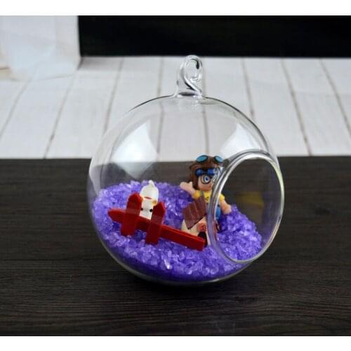 8pcs/pack Diameter=10cm Hanging Glass Ball Vase Top Popular Birthday and Party Decoration Props Glass Terrarium