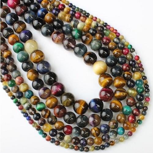 Natural Colored Agate Stones Strand Loose Beads Round Semi-precious Beads For DIY Necklace Bracelet Accessories Approx 15 Inch