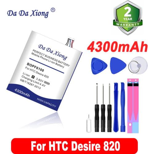 Da Da Xiong 4300mAh BOPF6100 Battery for HTC Desire 820 D820u 820Q D820t D826 826T 826W Cell Phone Battery
