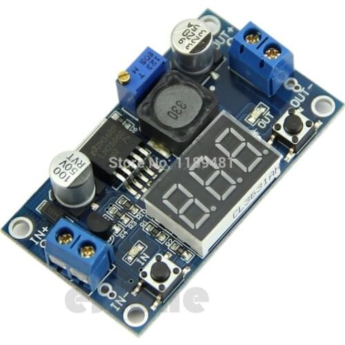 DC 4.0~40 to 1.3-37V LED Voltmeter Buck Step-down Power Converter Module LM2596 Dropship
