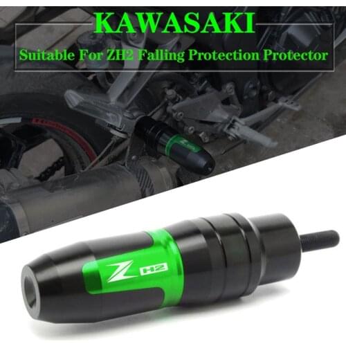For KAWASAKI Z H2 ZH2 Zh2 2019-2020 Motorcycle CNC Accessoires Falling protection Exhaust Slider Crash pad slider LOGO "ZH2"