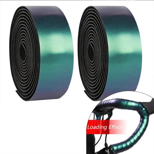 Road Handlebar Straps Bicycle Anti-skid Reflective Gradient Color Aurora Wear-resistant Breathable Handlebar Wrap