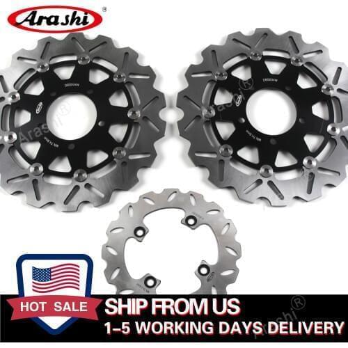 Ship from US CNC Front Rear Brake Rotors Disc For KAWASAKI VERSYS 650 2007-2014 / ER6F / ER6N 2006-2015 ER-6N ER-6F 2007 2008