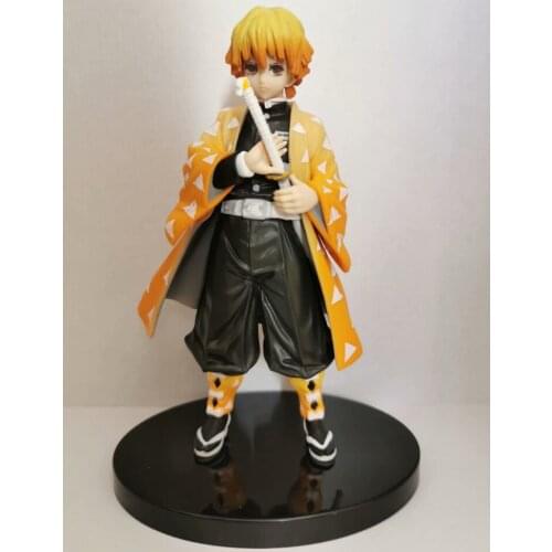 Demon Slayer Kimetsu no Yaiba Agatsuma Zenitsu Thunderclap and Flash Toy Figurine Anime Demon Slayer PVC Action Figure