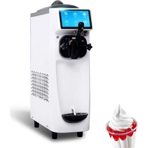 Commercial Automatic Small Soft Ice Cream Marker Machine Sundae 22L / H Capacity Stainless Steel Tank Ice Cream Vending Machine