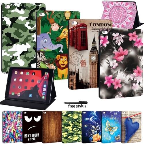 Leather Tablet Case For Apple iPad Mini 12345/iPad 234/iPad 2017 2018 2019/Air3 10.5"/Pro 11"Smart Tablet Stand Folio Cover Case