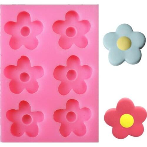 Petal Flower Fondant Cake Silicone Mold DIY Cake Baking Mold Car Aromatherapy Silicone Mold Cake Decoration Mold