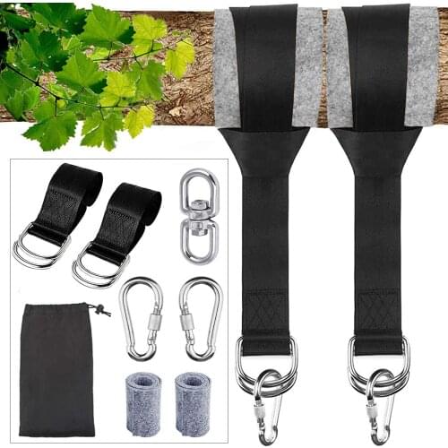 Non Slip Hammock Swing Hanging Strap Kit Installing Hook Outdoor