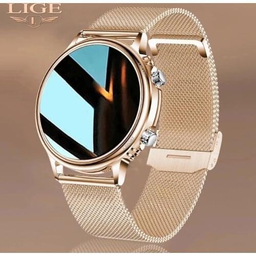 LIGE 2021 Luxury New Men Smart Watch Women Color Screen Full touch Fitness Tracker Smart Waterproof Clock Ladies Smart Watch Men