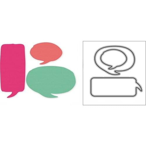 New Bubbles Tags Label 2020 Metal Cutting Dies for DIY Scrapbooking Paper and Card Making Decorative Embossing Mold No Stamps