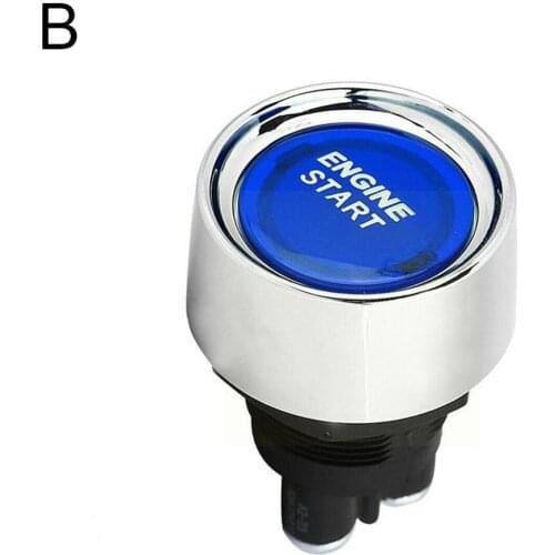 12V/24V Car Engine Start Push Button Keyless Start Starter Engine Auto Button Accessories Ignition Start Button Car Univers C7V2