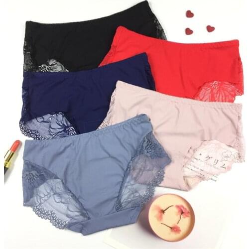 Jian Peng 8colors Sexy Lace Panties Soft Breathable Briefs Women Underwear Ladies Panty Transparent Tempting Low-Rise Lingerie