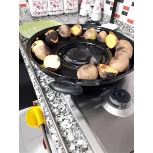 Sheet Pan Cooker Top Hair Frying Pan Pancake Pancakes Cooker Chestnut Kebab Wook Pan