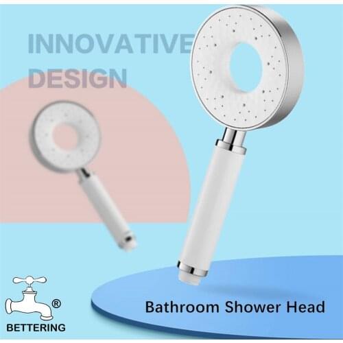 Bettering Black Handheld Shower Head High Pressure Rainfall Bathroom Shower Set ABS Water Saving Shower Mixer лейка для душа