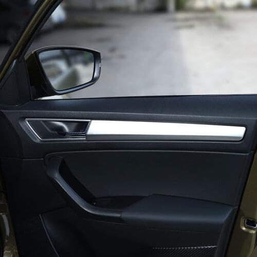 Interiol Door Handle Cover Trim Interior Door Window Lift Switch Cover Car Plastic Accessories For Skoda kodiaq 2016-2018