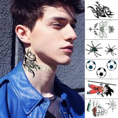 Waterproof Temporary Tattoo Sticker scorpion spider football sailboat flower tatto flash tatoo fake tattoos for kid men women