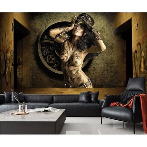 XUE SU Sexy beauty bar KTV background wall professional custom high-end wallpaper mural photo wall factory wholesale