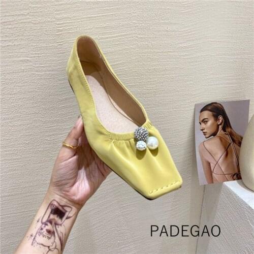 2020 Women Shoes Balck Buckle Flats Shoes Shallow Solid Concise Fashion Women Shoes Flat