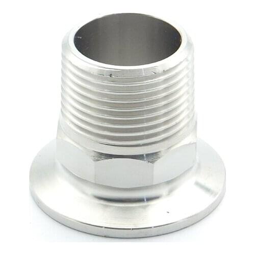 1/2" BSP Male x 50.5mm Ferrule OD 304 Stainless Steel Hex Sanitary Connector Pipe Fitting For Homebrew Fit 1.5" Tri Clamp