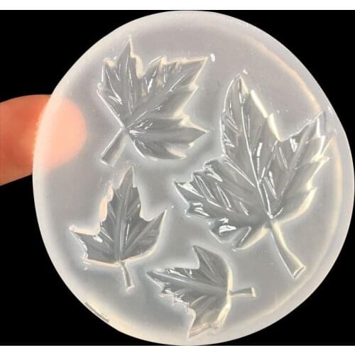 1PC Fashion Clear 3D Maple Leaf Iron Town Wing Fruit Silicone Fondant Mold Cake Decorating Chocolate Baking Mould Tool LB 399