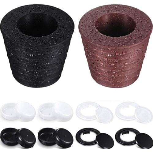 14 Pcs Umbrella Pole Wedge 2 Inch Patio Table Umbrella Hole Ring Plug and Cap Set Outdoor Furniture Glide Protectors