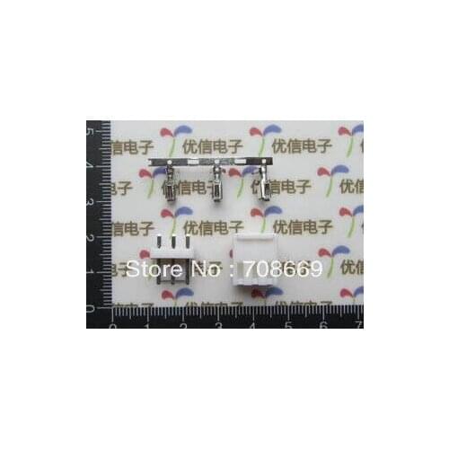 200 Sets VH 3.96mm Connector 3 pins Housing/Base/Pins