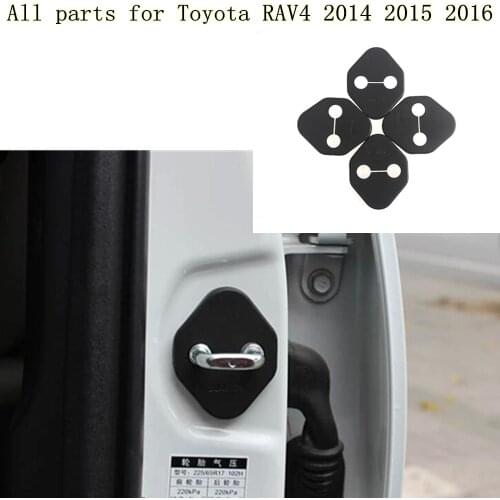 High Quality for Toyota RAV4 2014 2015 2016 car interior anti rust water proof Door lock keys protect buckle cover 4pcs