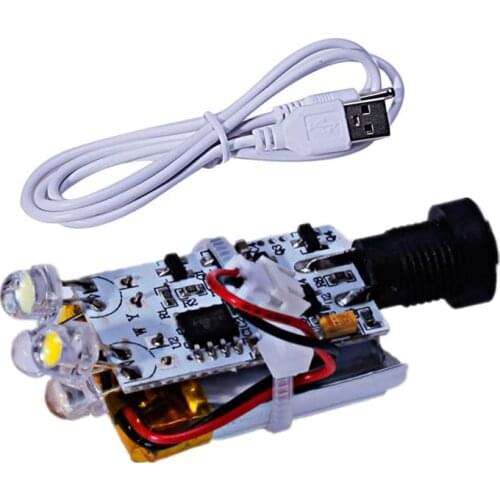 5pcs 3D Printed moon lamp board LED Night Light Circuit light source Touch Switch USB Charging with battery