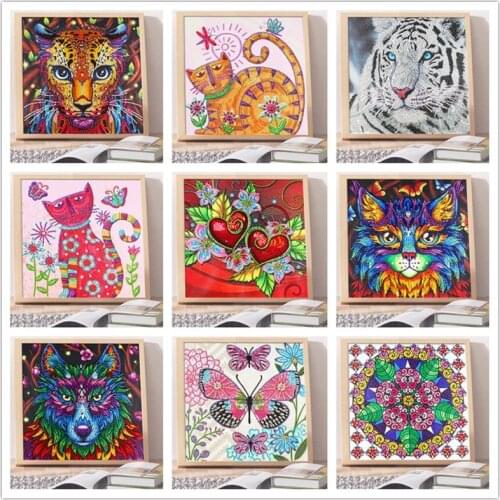 5D embroidery / DIY special diamond painting / animal flower special diamond painting home decoration painting