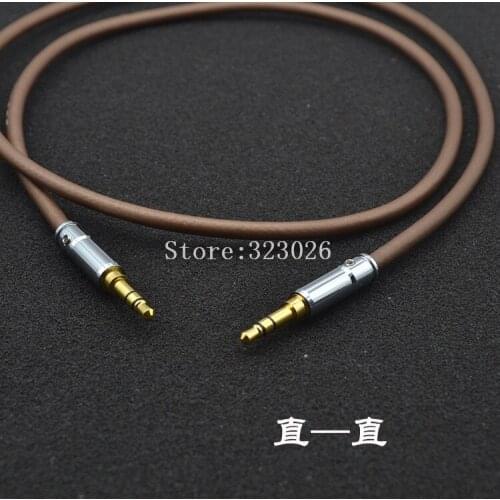 Fever pure copper Silver-plated 6N 3.5mm male to male aux audio cable