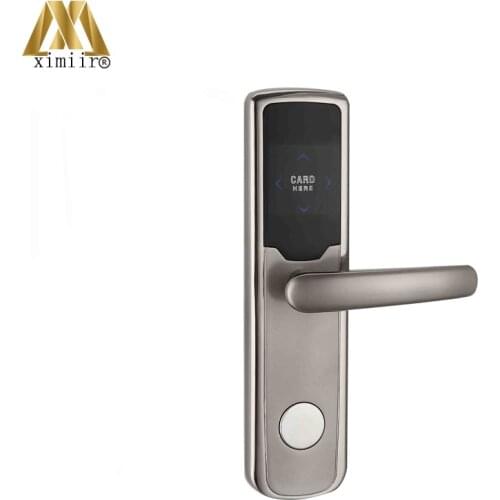 Biometric Electronic Door Lock Home Keyless Door Locks HM-306/307 Silver & Golden Color High Quality RFID Card Hotel Door Lock