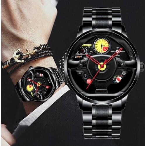 NIBOSI Sports Car Rim Wheel Watch Hub Custom Design Car Rim Sports Wheel Watch Waterproof Creative Male Watches Mens Watches