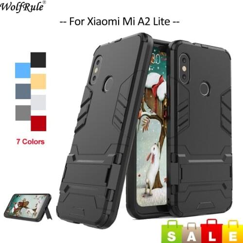 For Cover Xiaomi Mi A2 Lite Case TPU & PC Holder Bumper Funda For Xiaomi MiA2 Lite Phone Case For Xiaomi Mi A2 Lite Cover 5.84