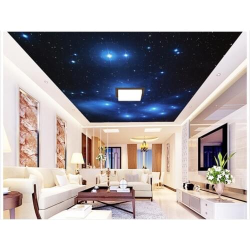 Custom 3d photo wallpaper 3d ceiling murals wallpaper Dream sky universe smallpox ceiling murals wall paper home decor
