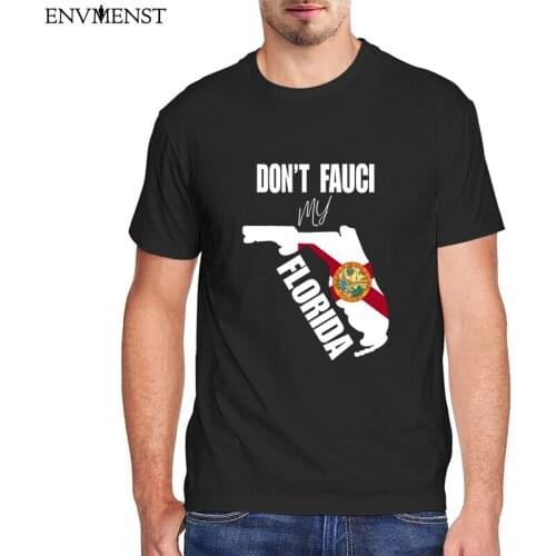 100 Cotton Florida 2024 Graphic Shirts Mens Clothing Don't Fauci My Florida 2024 Patriotic T Shirt Vintage Tees Harajuku Tops
