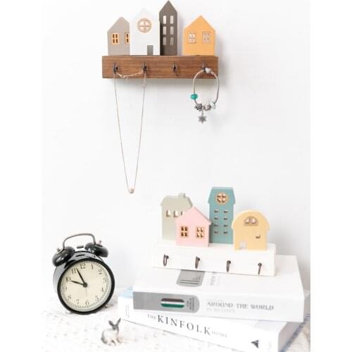 Creative Nordic hook decoration into the door wall hanger door into the porch store things on the wall key storage Bedroom Decor